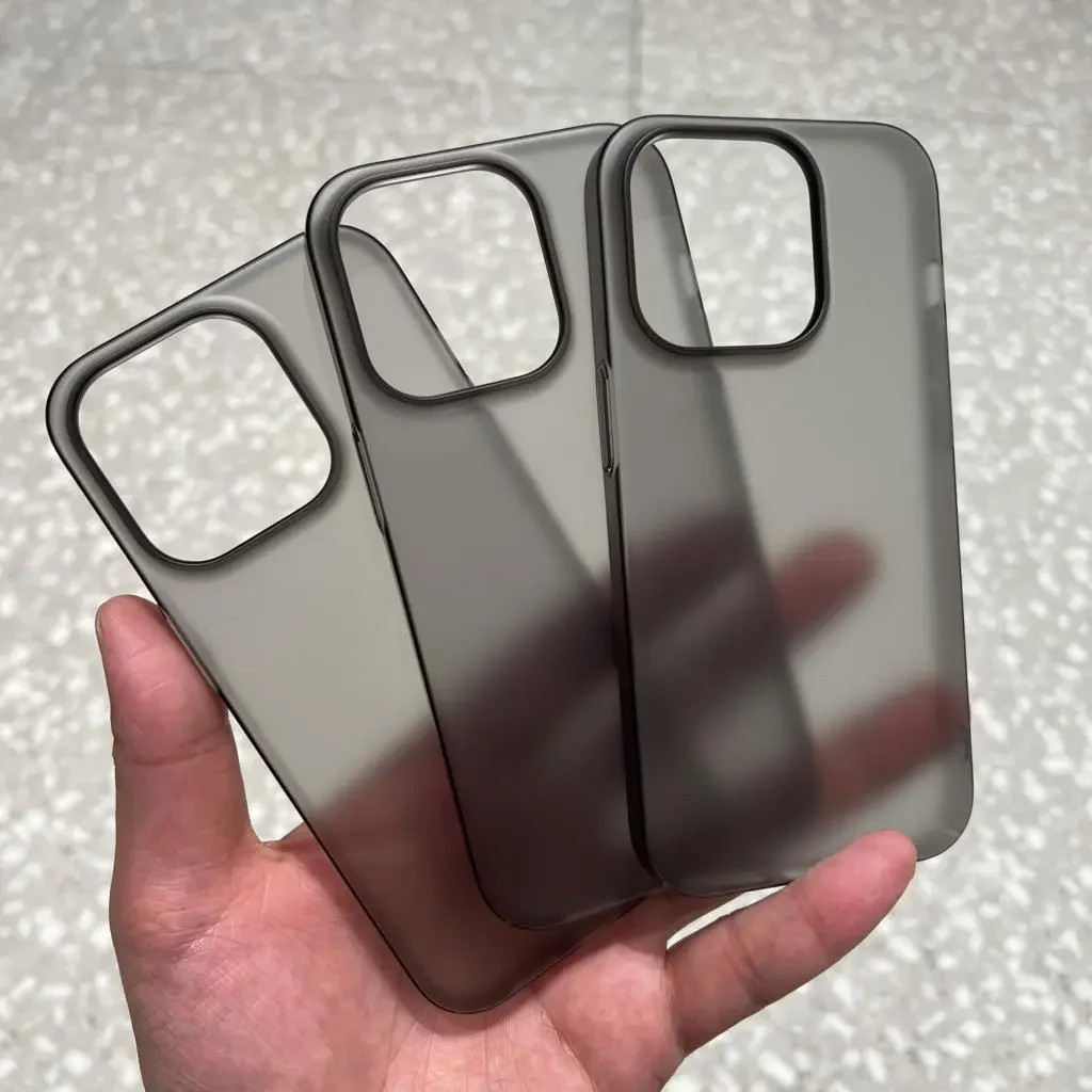 เคสโทรศัพท์ สำหรับ iPhone 17 Air 11 18 12 13 14 15 16 Pro Max 14/15Plus เคสใส อัลตร้าธินแมตต์ เคสโทรศัพท์มือถือกันกระแทก