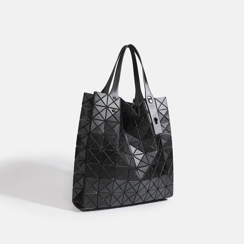2024 สไตล์ใหม่ 8-Grid One-Shoulder Underarm Bag ผู้หญิงเรขาคณิต Diamond Tote Bag ขนาดใหญ่-ความจุ All-Match