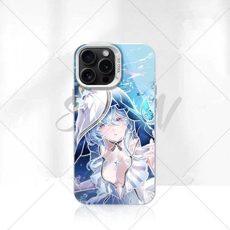 16 Pro Max Shore Guardian Naruto อินเทรนด์ Frosted สีเงินเหมาะสําหรับ iPhone 15 14 13 12 11 xs xr 7P เคสโทรศัพท์ High-End เฉพาะ