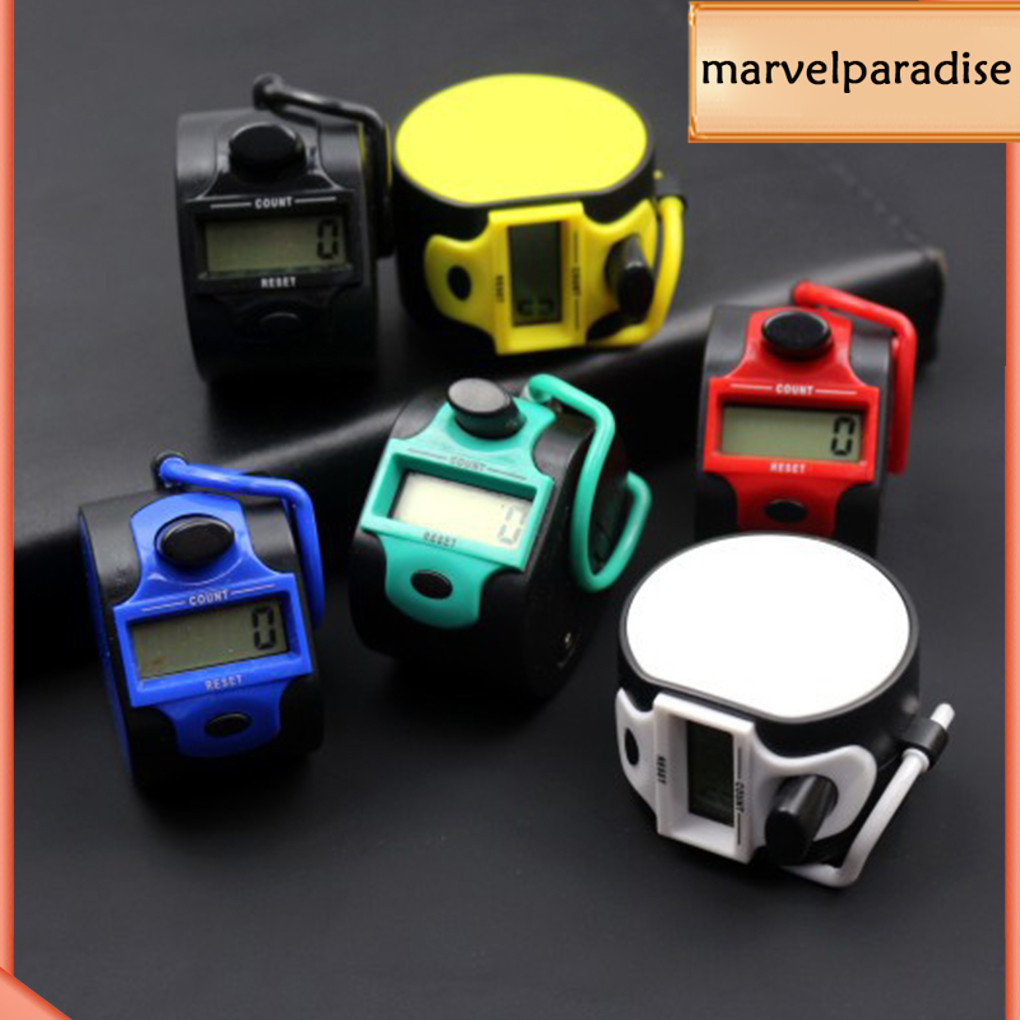 Tally Counter Hand Held Clickers 5 หลักมือถือ Enumerator LCD Golf นับเครื่องมือสําหรับเย็บถักสานอุปกรณ์COD