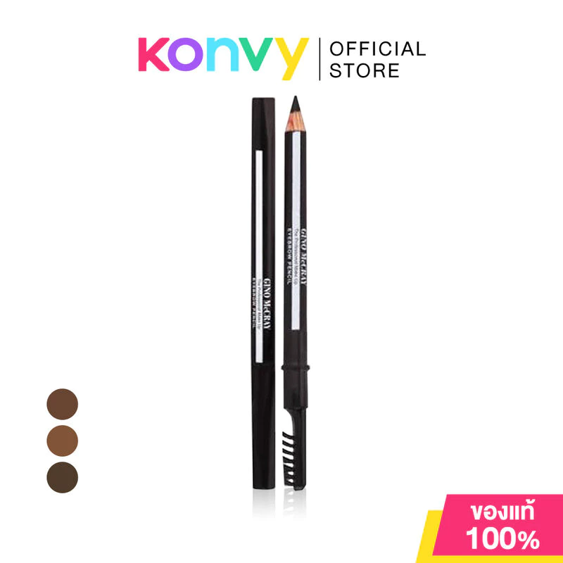 Beauty Buffet Gino Mccray The Professional Make Up Eyebrow Pencil 3g บิวตี้ บุฟเฟ่ต์ ดินสอเขียนคิ้ว
