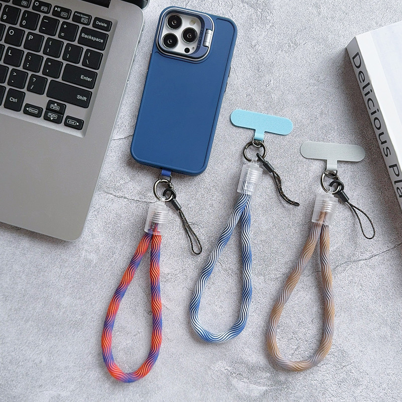 Creative Short Lanyard Universal Phone Case Holder Straps สายรัดข้อมือ Anti-lost Hanging Keychain Pendant