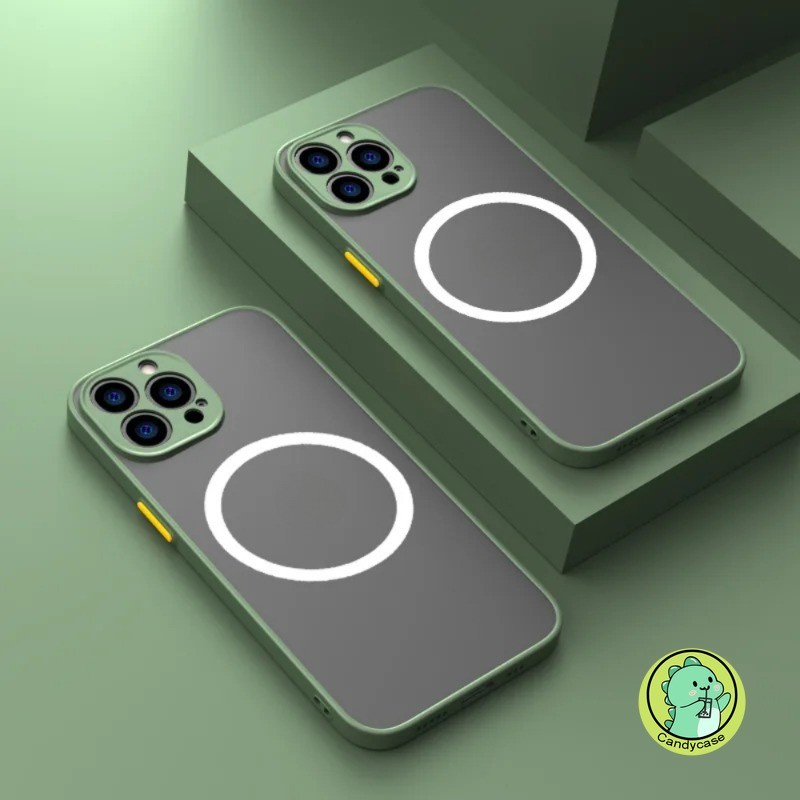 Matte Magnetic Casing สําหรับ iPhone 14 Plus 13 Mini 14 13 Pro Max 14ProMax XR XS Max X Cover Simple Wireless Charging Candy สี Hard อะคริลิคเคสโทรศัพท์ - รูปที่ 5