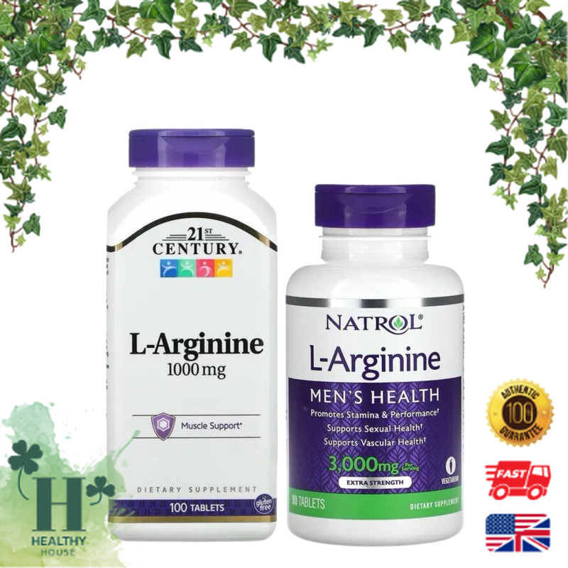 พร้อมส่ง 21st Century L-Arginine 1,000 mg 100 Tablets l arginine แอลอาร์จินีน larginine แอลอาจินีน