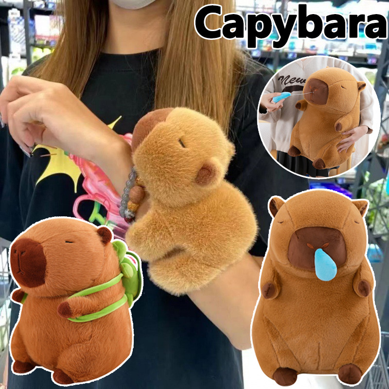 capybara ของเล่นตุ๊กตา คาปิบารา สร้อยข้อมือ คาปิบารา 18/23/30cm ห่วงมือ การ์ตูนสัตว์ สร้อยข้อมือ ของขวัญสําหรับเด็ก