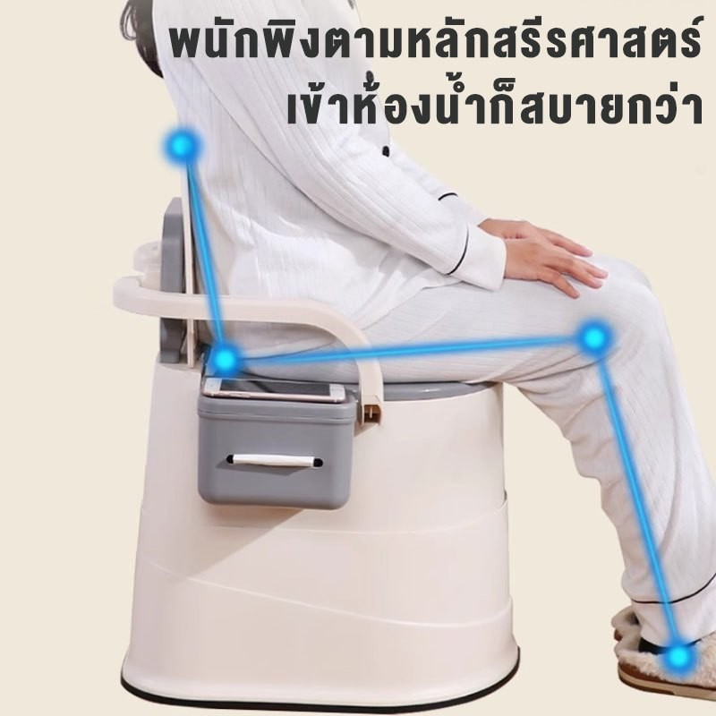 JoyParty สุขาเคลื่อนที่ กระโถนผู้ใหญ่ ชักโครกเคลื่อนที่ผู้สูงอายุ กระโถน ผู้ใหญ่ ปัสสาวะ ผู้ ขาผู้ป่วย ผู้สูงอายุ - รูปที่ 2