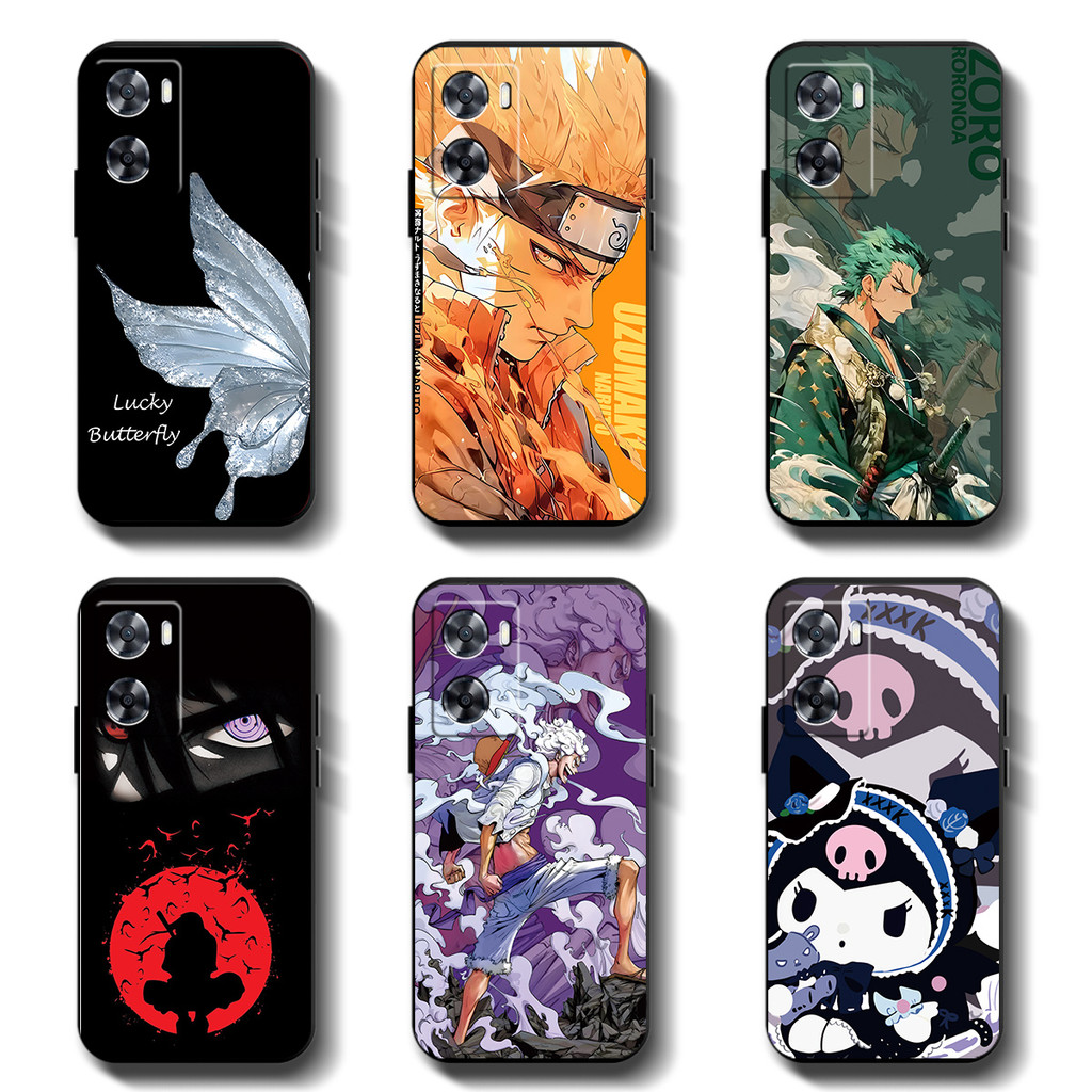 Softcase OPPO A57 4G / A57 5g / A77 5g / A77s Anticrack Casing คุณภาพสูง TPU cover Full Protection Silicon Black Rubber Case