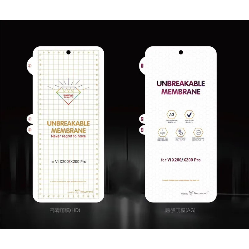 HD & Matte Hydrogel ฟิล์มป้องกันหน้าจอสําหรับ Vivo X200 Pro Mini X200S X200 Ultra UNBreakable Membra