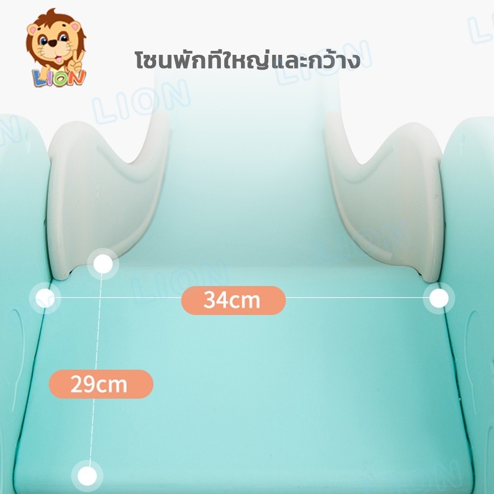 LionToys สไลเดอร์เด็ก สไลเดอร์ ของเล่นสนาม ของเล่นเด็ก สไลด์เดอร์เด็ก พร้อมห่วงบาส+ลูกบาส ขนาดใหญ่ - รูปที่ 3