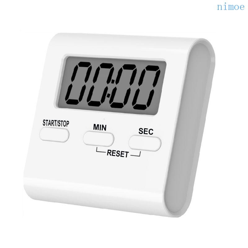 Nio หน้าจอ LCD Digital Kitchen Countdown Timer ปลุกทําอาหารจับเวลาอิเล็กทรอนิกส์