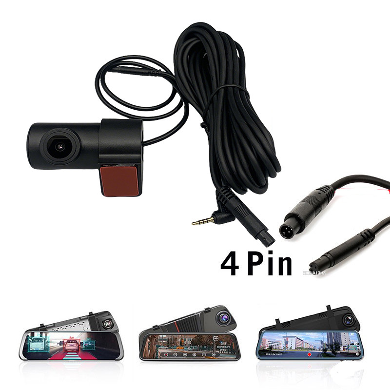 กล้องติดรถยนต์กระจกมองหลังในร่ม กล้องหมุนได้ 360 องศา Ultra HD night vision AHD1080P กล้องถอยหลัง