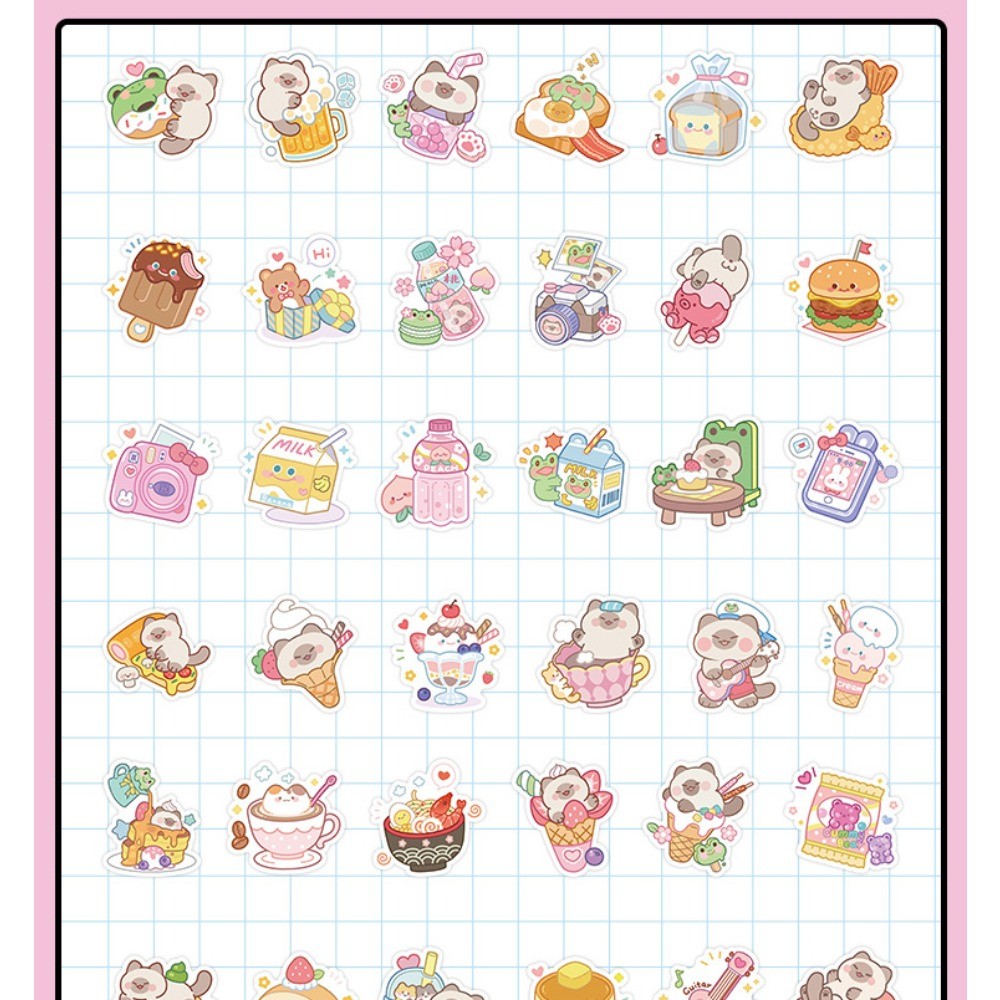 สติกเกอร์หมีขนมหวาน 60 ชิ้น - ตกแต่งสร้างสรรค์น่ารักและน่ารักสําหรับโน๊ตบุ๊ค, เครื่องเขียน & บัญชีมือ DIY (แนะนํา) - รูปที่ 6
