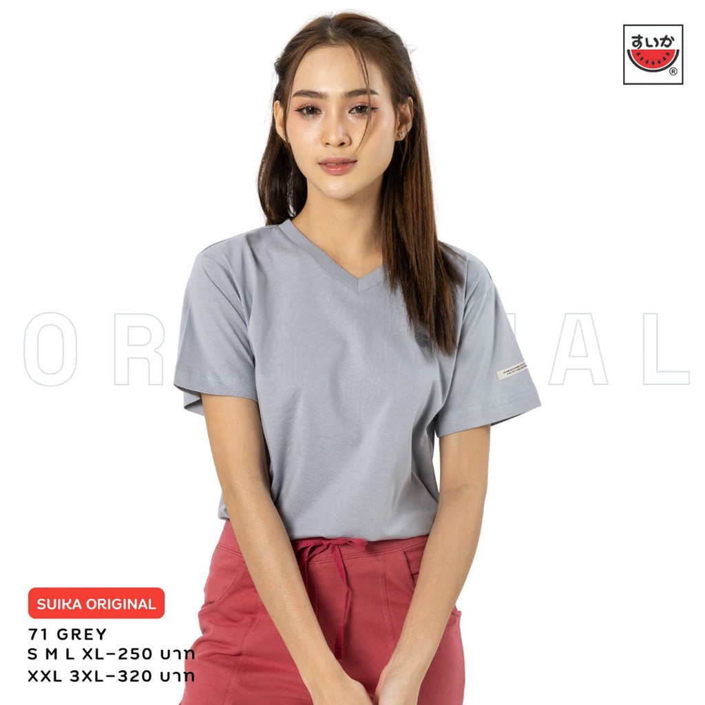 เสื้อแตงโม (SUIKA) - เสื้อแตงโม ORIGINAL T-SHIRTS คอวีกลุ่ม สี 38 41 42 59 71 62 - รูปที่ 4