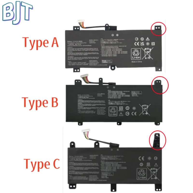 ไม่ture link pre link ใหม่ C41N1731 C41N1731-2 แบตเตอรี่แล็ปท็อปสําหรับ ASUS ROG Strix Gl704 GL504GM