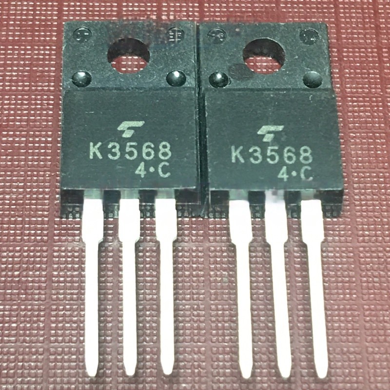 ((1 ชิ้น) ชิ้นส่วนอิเล็กทรอนิกส์ K3568 2SK3568 คลังสินค้าพร้อม TO-220F 500V 12A MOS Field Effect Tub