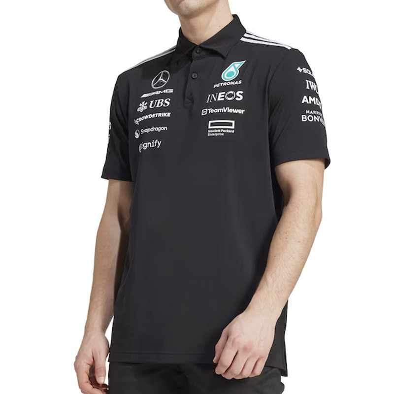 2025 new F1 racing short sleeves, AMG team T-shirts polo shirts, Russell, karting sports quick-dryin