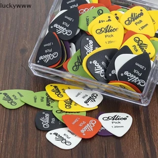 Luckywww 12/20/50 ชิ้นกีตาร์ Pick กีตาร์ไฟฟ้า Pick Acoustic Music Picks Plectrum เครื่องมืออุปกรณ์เสริมความหนาผสมกีตาร์ well