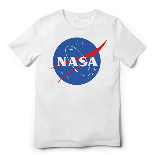 NASA เสื้อยืดคอกลม ผ้าฝ้ายบริสุทธิ์ สไตล์ STREETWEAR สำหรับทุกคน