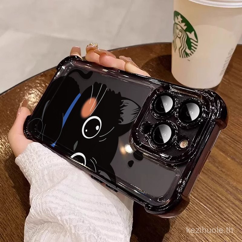 3 In1 Black CatสําหรับOneplus Ace 3 Pro 3V Ace 2 Pro Racing 11 12R Oneplus Ace3Proเคสโทรศัพท์เคสโทรศ