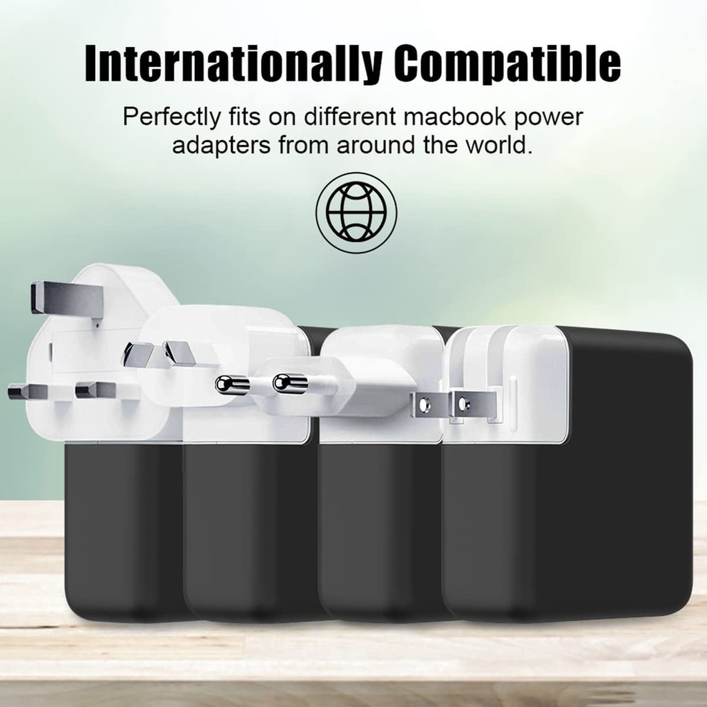 สําหรับ Macbook Air Pro M1 M2 M3 M4 M5 Charger Case 30W/35W/45W/70W/ 61W/67W/140W ซิลิโคนอ่อนนุ่มกัน