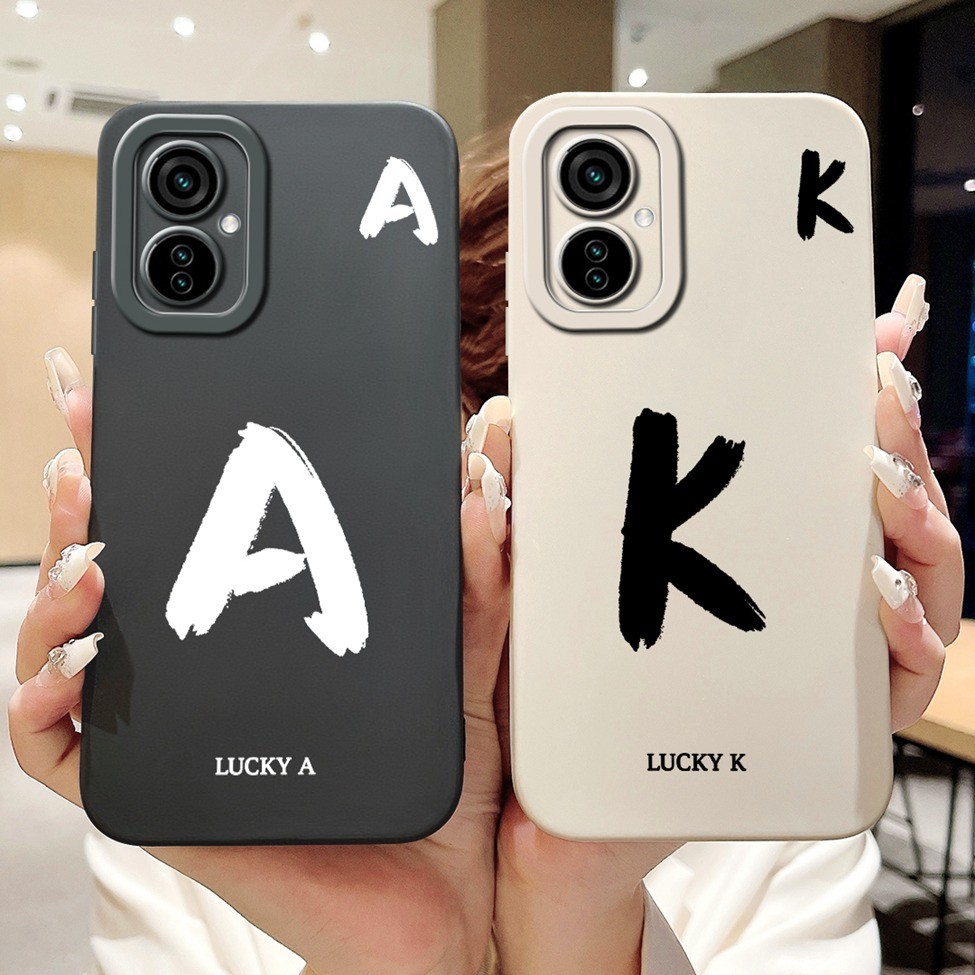 ปลอก Tecno Spark 9T KH6 ฝาครอบ Tecno Spark 9 Pro กรณี KH7 KH7n แฟชั่นตัวอักษร AZ รูปแบบการออกแบบซิลิ