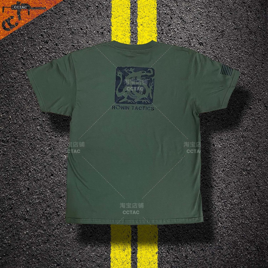 เสื้อยืดผู้ชายแขนสั้น ลาย Ronin Tactics ทำจากผ้าฝ้ายคุณภาพสูง สวมใส่ง่ายทั้งในชีวิตประจำวันและคอสเพล