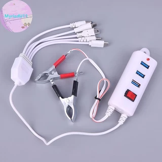 MyriadU 3USB คลิปพร้อมเครื่องชาร์จเครื่องชาร์จโทรศัพท์มือถืออินเทอร์เฟซ USB เครื่องชาร์จโทรศัพท์มือถือแบตเตอรี่สากล TH