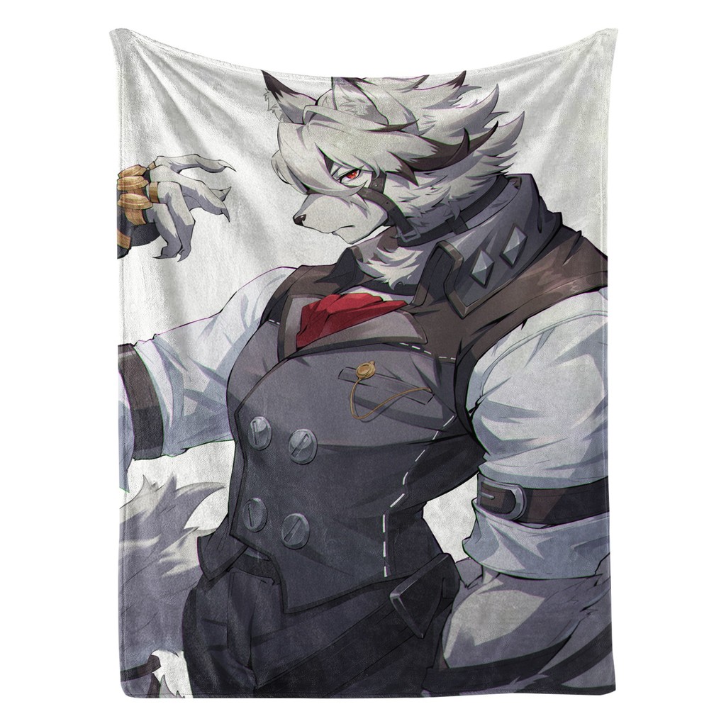 Zenless Zone Zero Von Lycaon ผ้าห่มสักหลาดนุ่มผ้าห่มภาพน่ารักผ้าห่มสําหรับเตียงโซฟาตั้งแคมป์