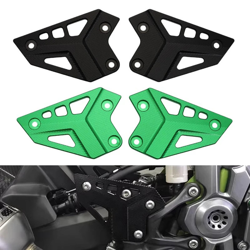 KAWASAKI FS 2024 อุปกรณ์เสริมรถจักรยานยนต์ FootPeg Footrest ด้านหลังชุดส้นแผ่นสําหรับKawasaki Z900 Z