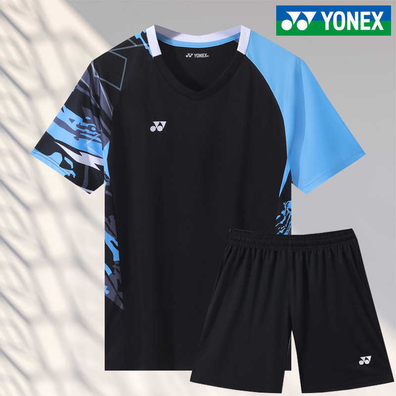 เสื้อยืดผู้ชายปี 2024 เหมาะสำหรับการเล่นแบดมินตันและปิงปอง ออกแบบมาเพื่อระบายอากาศในฤดูร้อน