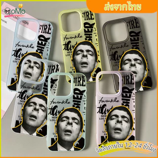 ตลก มิสเตอร์บีน สีขาว Frosted พรีเมี่ยม เคสสครับสำหรับไอโฟน11 12 13 14plus 15PRO 16promax กรณีมือถือ 6/7/8PLUS X/XR/XS