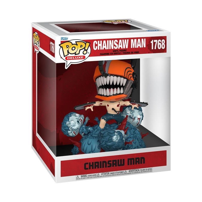 JurassicWorld Rebirth Funko/Fengggao Chainsaw Man Co-Branded ของแท้รูปรุ่น Q อินเทรนด์เล่นตกแต่ง Tan
