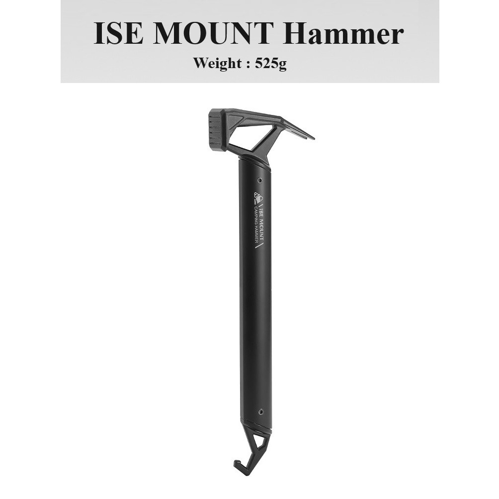 น้ําหนักเบา Camping เต็นท์ Peg Hammer สแตนเลสสตีลเล็บ Puller Extractor Camping Hammer