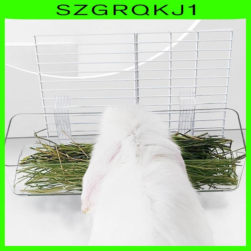 [szgrqkj1] แขวนหญ้าแห้ง Feeder Rack กระต่าย Hay Feeder หนูตะเภา Hay Rack สําหรับกรงกระต่าย Guinea Pig หนูแฮมสเตอร์สัตว์เล็กสัตว์เลี้ยงกระต่าย