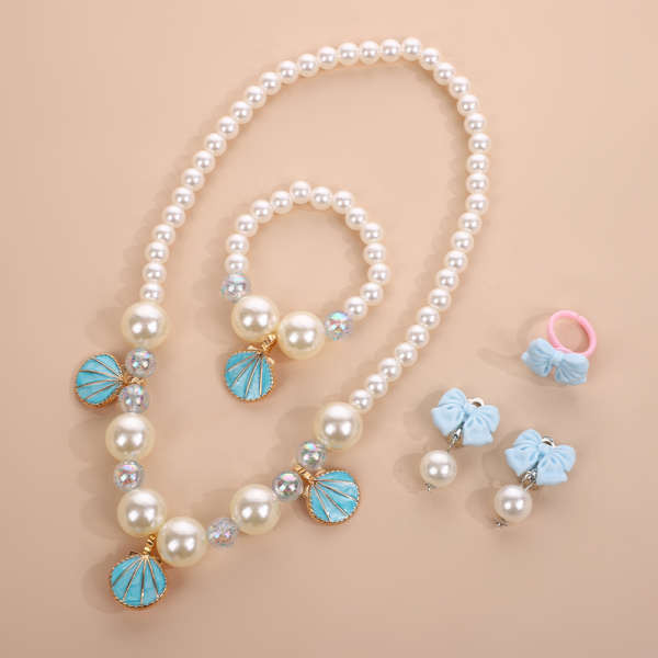 ตั๋วหนัง sf sf cinema สร้อยคอเปลือกหอยเด็กเครื่องประดับโบว์เครื่องประดับน่ารักสร้อยข้อมือลูกปัดเจ้าห