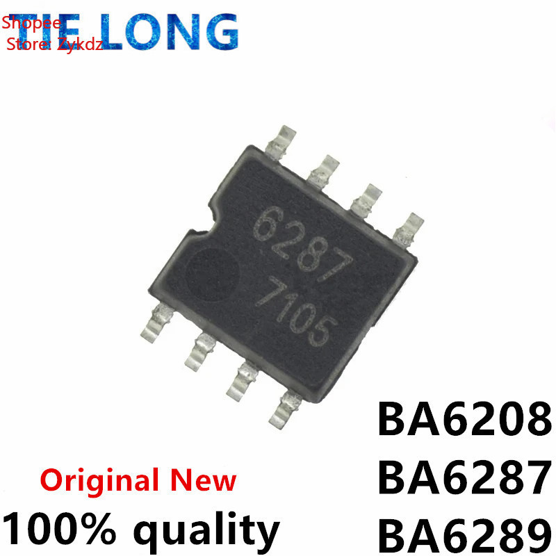 10PCS BA6208L D6208 SOP-8 BA6208 SOP8 BA6208L-S08-R SOP BA6287 BA6287F-E2 BA6289