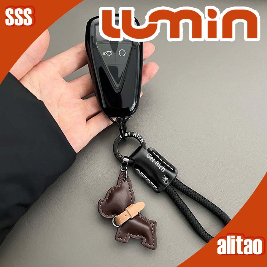 [READY] CHANGAN LUMIN Business Bright Black Key Shell Key Chain lumin changan lumin พวงกุญแจ Auto Pa