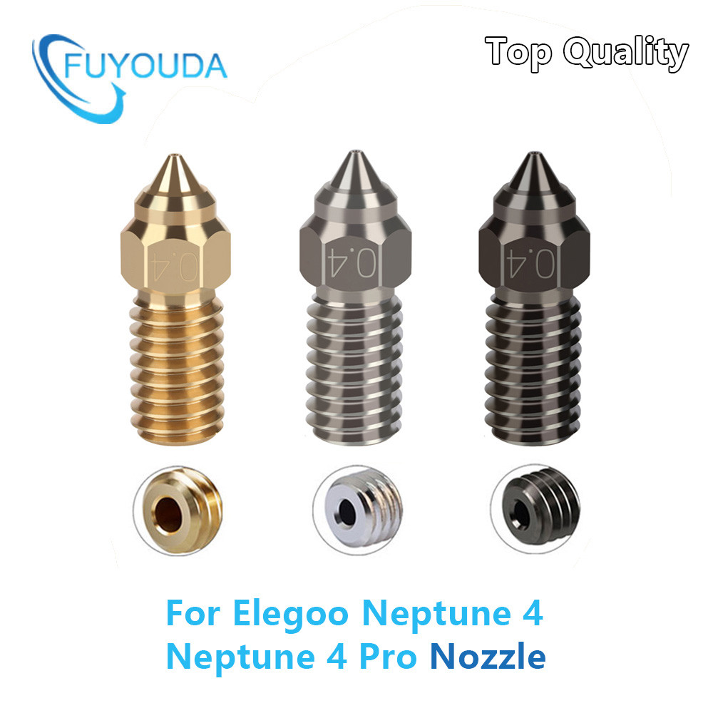 For ELEGOO Neptune 4 Nozzle Hardened/Stainless Steel/Brass High-Speed Nozzle For Elegoo Neptune 4 pr