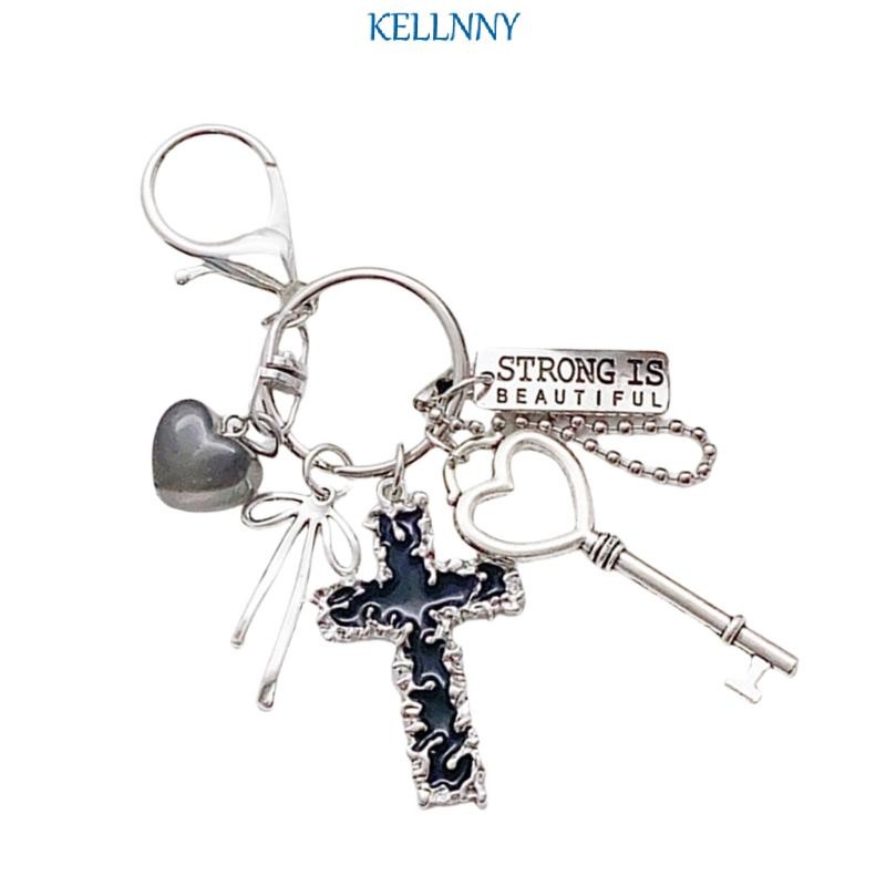 Kelln Alloy Charm Keyring Key Holder อุปกรณ์เสริมแฟชั่นสําหรับคีย์และกระเป๋าตกแต่ง
