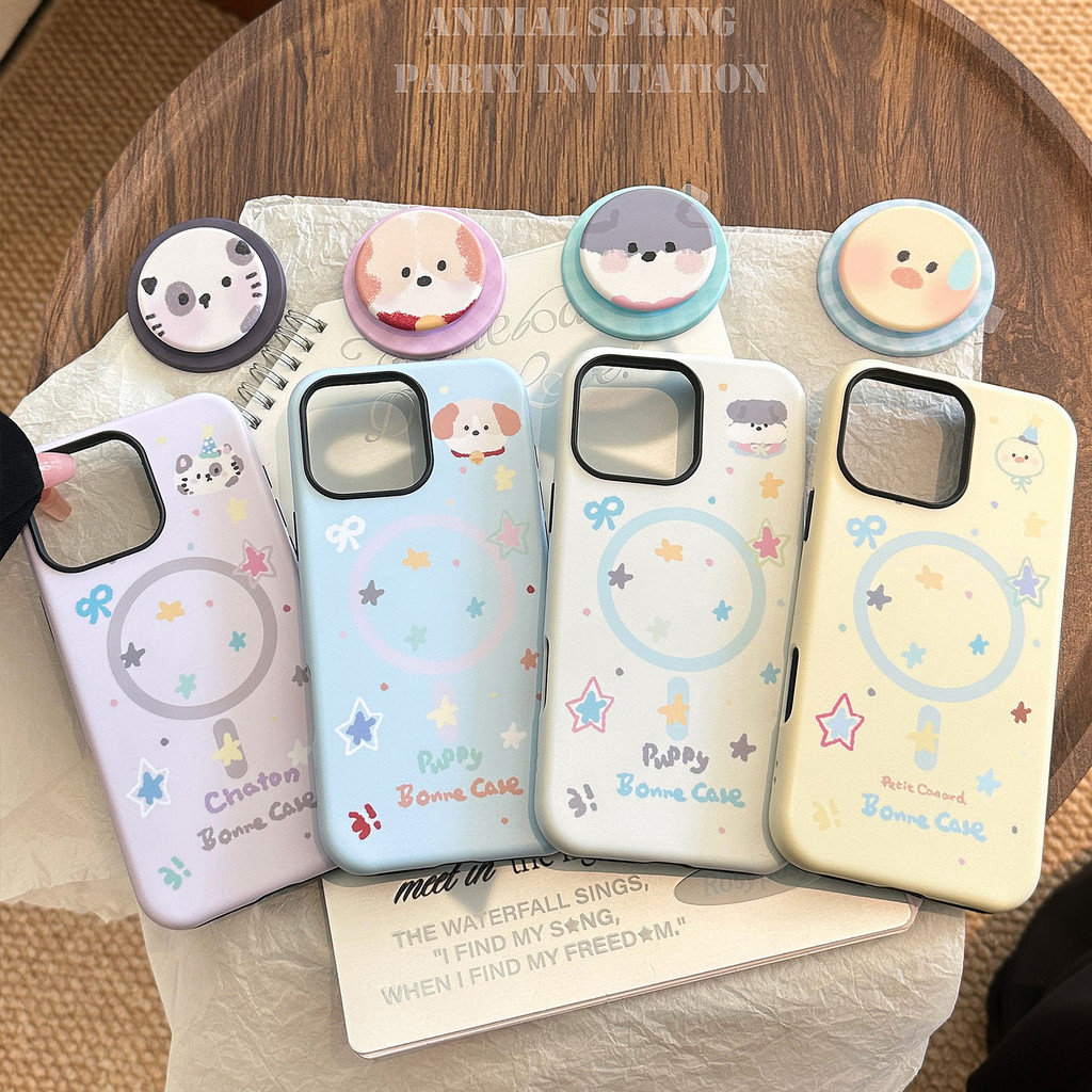 [Sheren] กรณีโทรศัพท์มือถือสัตว์เล็กน่ารักสำหรับ i17 16 15 14 13 12 11 pro max เคสไอโฟน