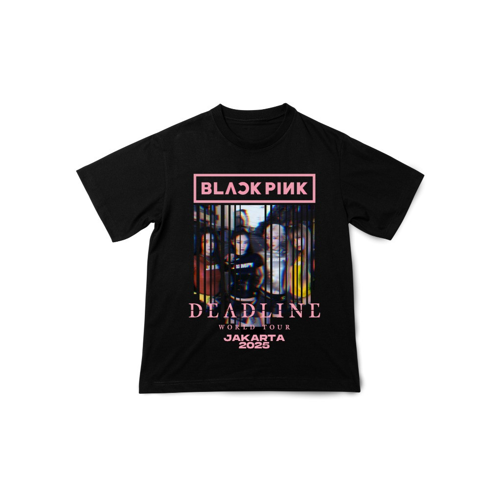 🖤 เสื้อยืด BLACKPINK DEADLINE World Tour 2025 / Blackpink / BLACKPINK / LISA / JENNIE เสื้อยืด Black