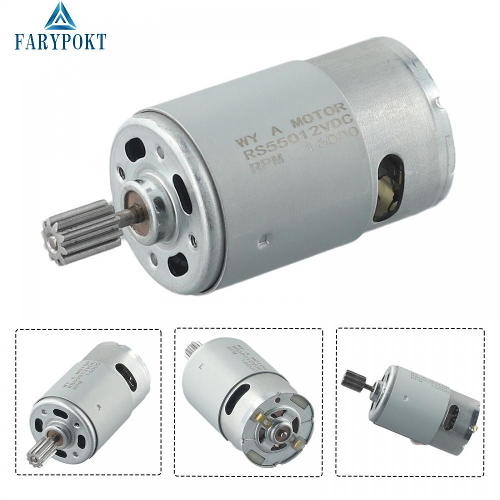 มอเตอร์รถยนต์ไฟฟ้าประสิทธิภาพสูงสําหรับเด็ก 12V/6V RS550/RS390/RS380 6 12 ฟัน