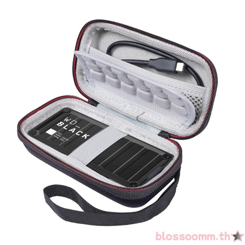 BLOSS เคสแข็ง EVA ทนทานสําหรับ WD BLACK-P40 SSD Holder กระเป๋าถือ EVA พร้อมสายคล้องคอ