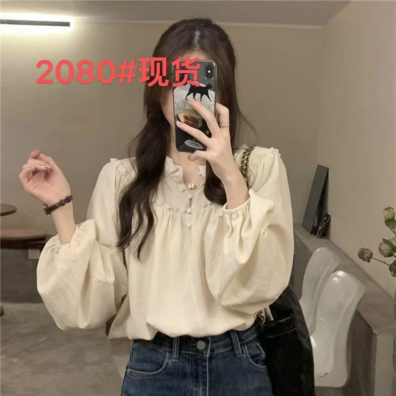 2025 เกาหลี Gentle Elegant Square คอ Careful เครื่องรั่ว Clavicle Single-Breasted Classy All-Match โ