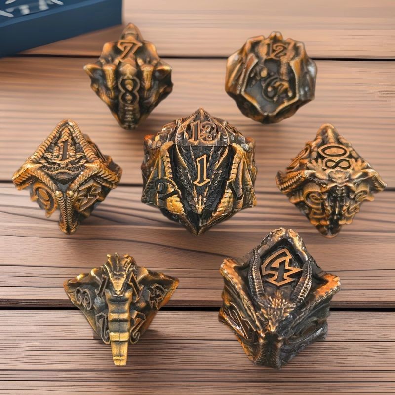 พร้อมส่ง dnd dice ลําไย ลูกเต๋า การ์ด dice the dnd