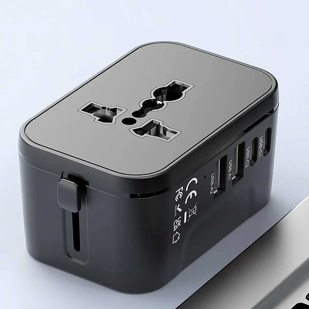 EZShopping LENCENT Universal Travel Adapter Multi Port USB Type C UK EU USA 20W - HHT205