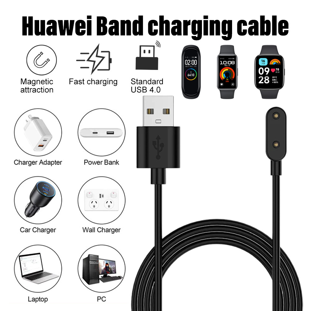 Huawei Band 10 9 7 8 นาฬิกา Fit Honor Band 6 7 ES Samsung Galaxy Fit 3 4pro / 4X OPPO Band 2 Keep B4 Lite / B4 สายชาร์จ