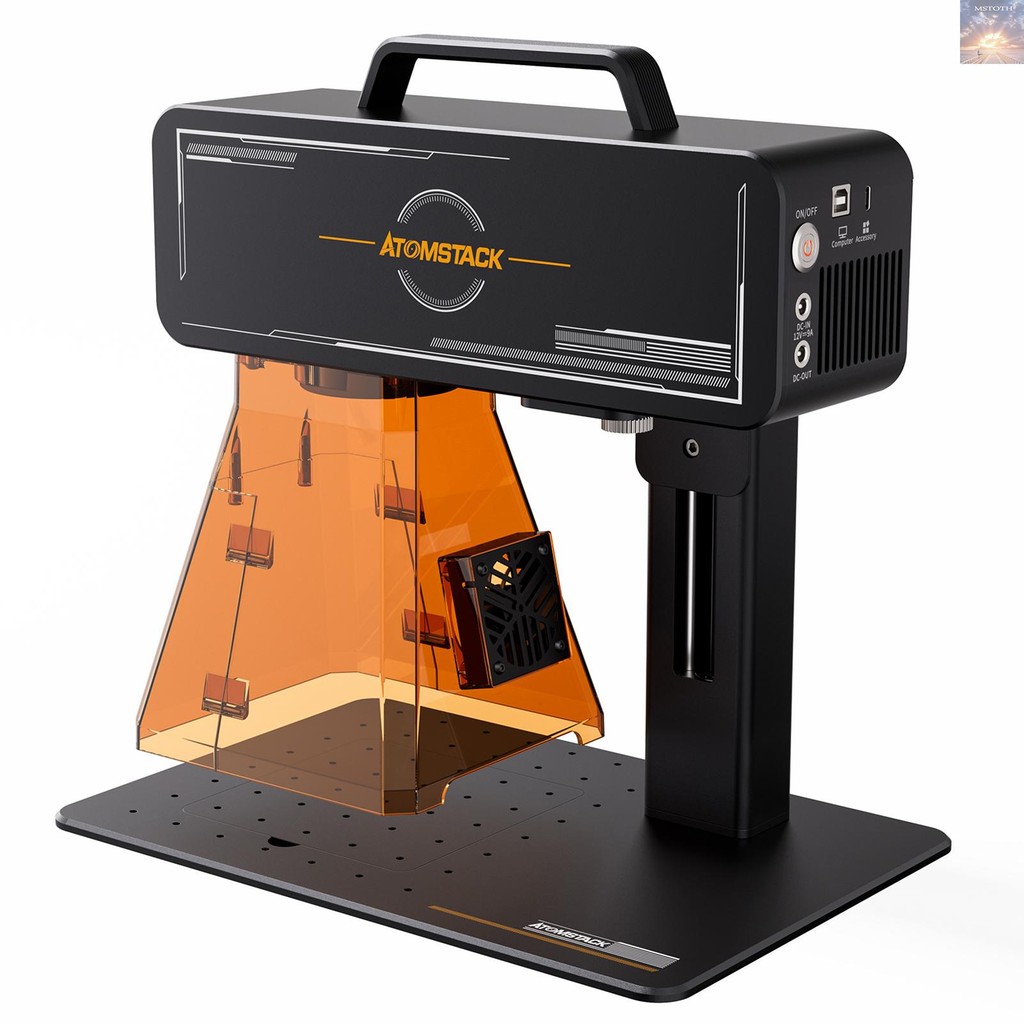 [โปรโมชั่น] ATOMSTACK M4 Pro Fiber Dual Laser Marking Machine 10w Diode Laser และ 2W 1064nm เลเซอร์อ