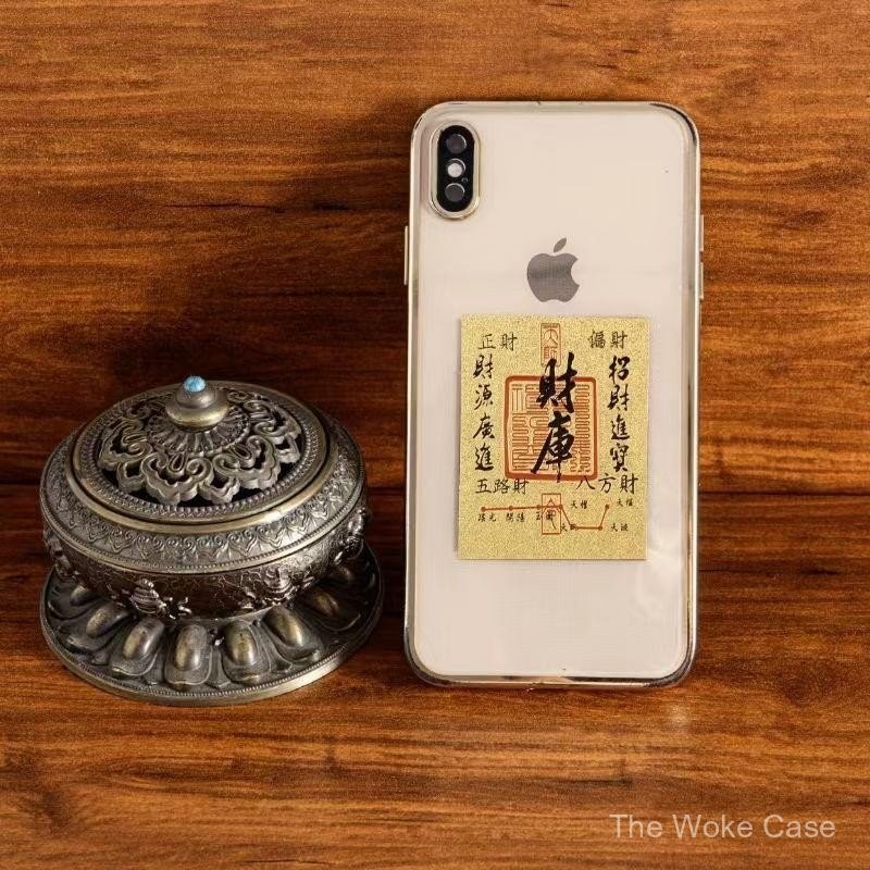 สติ๊กเกอร์โทรศัพท์โชคลาภจีน, สติ๊กเกอร์ด้านหลังการ์ดโชคดี, เคสโทรศัพท์สร้างสรรค์ภายใน DIY เคสโทรศัพท์