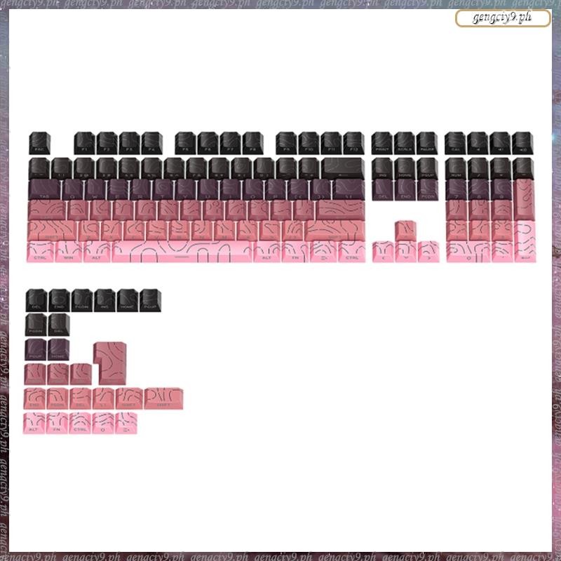 [LIDR] PBT Translucent Keycap Set PBT Translucent 133 Key Gaming Mechanical Keyboard Key Cap สําหรับ